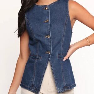 𐙚 Sincerely Jules Denim Vest NWT